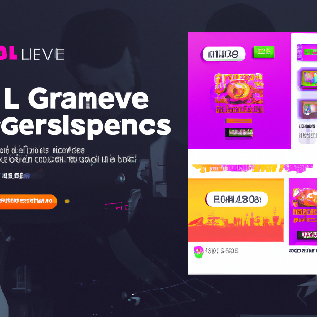 Level editor preview with neon grid and modular parts